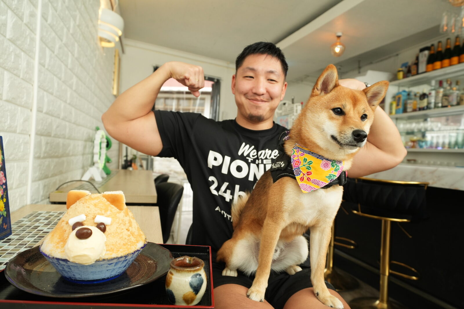 看板犬の豆柴こてつ